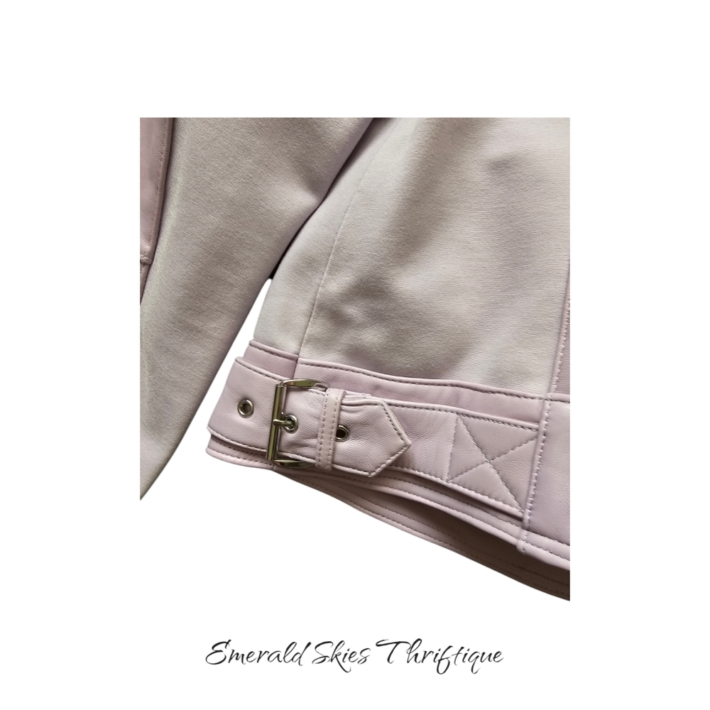 MICHAEL Michael Kors Lavender Leather Jacket - Picture 4 of 10